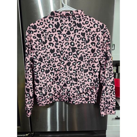 5/$25 Pink Leopard Print Jacket - Forever 21 - 11/12 - Picture 2 of 3
